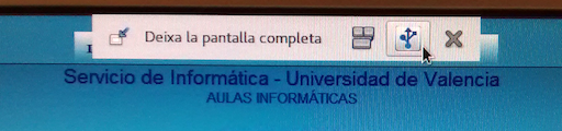 Menú contextual para montar dispositivos USB